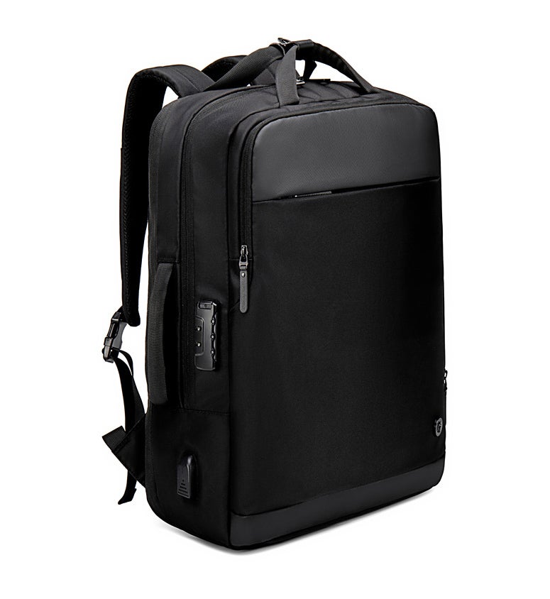 Golden Wolf GB00397 Waterproof Travel Laptop Backpack 15.6 Inch - Gray - Image 5